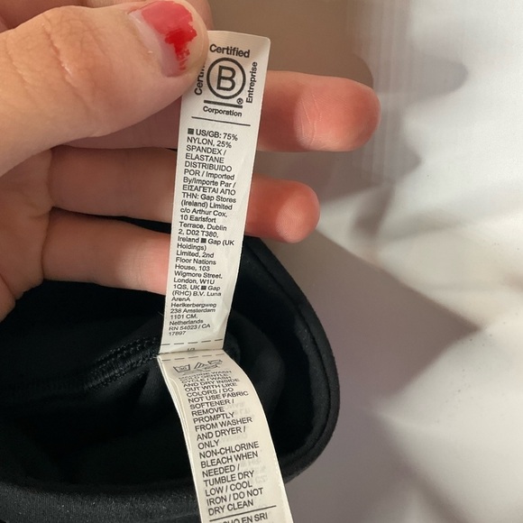 Athleta Salutation Lasercut Tight Black Leggings Size Large - Picture 5 of 7